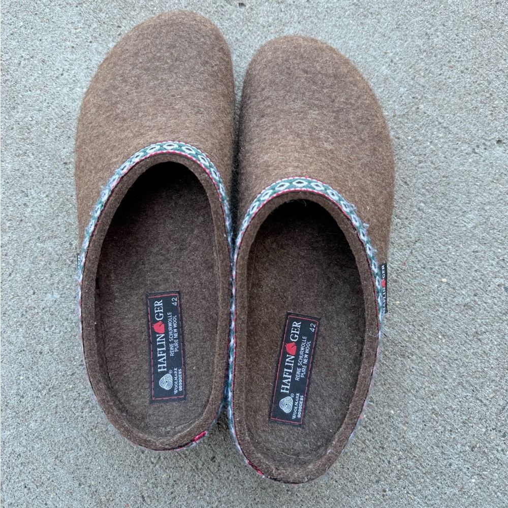 Haflinger GZ Classic Grizzly Clog in Chocolate size 42 - Picture 7 of 7